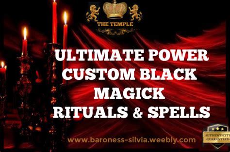 Extremely Powerful Custom Black Magick Highly Advanced Spell Black