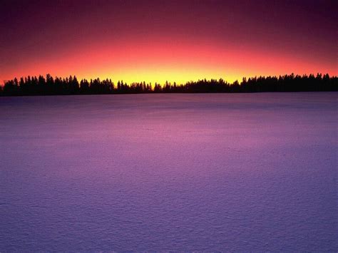 Purple Snow Sunset Dual Monitor Backgrounds Will Terry Winter Love
