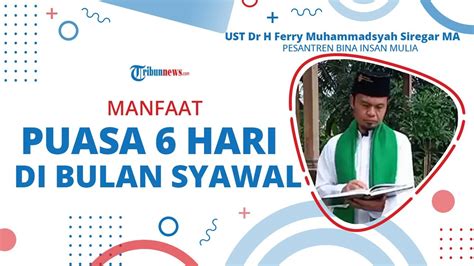 Puasa syawal dilaksanakan selama 6 hari di bulan syawal, kecuali pada tanggal 1. Manfaat Menjalanan Puasa 6 Hari di Bulan Syawal - YouTube