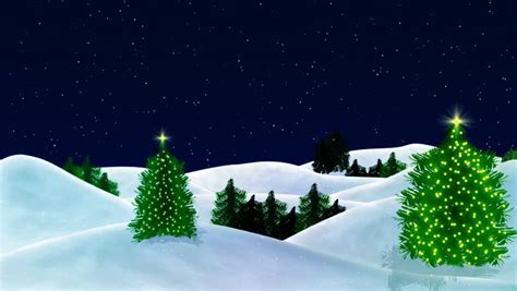 Hd Beautiful Christmas Scene Animated Art Light Snow Falling And