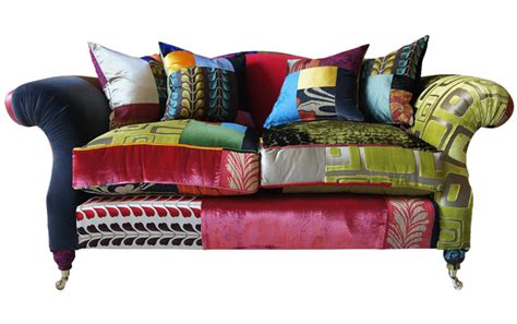 Green and Gold | Patchwork furniture, Furniture, Boho sofa