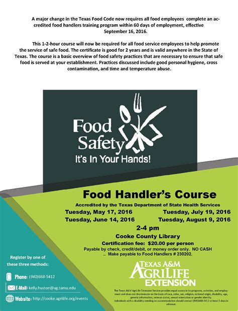 Tabc certification for texas print certificate today! Upcoming Events | Food Handler's Safety Course | Cooke