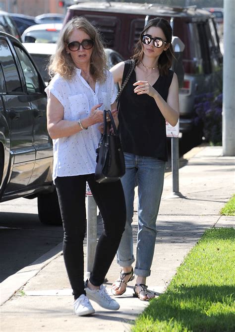 lily collins with her mother out in west hollywood 3 16 2017