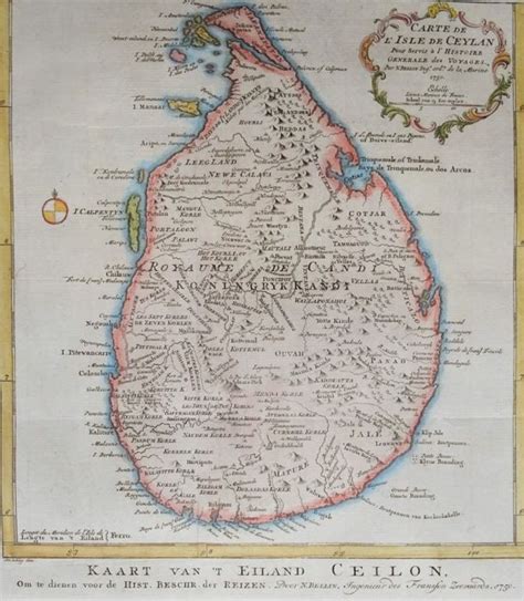 Sri Lanka Ceilán Jn Bellin Carte De L´isle De Ceylon Catawiki