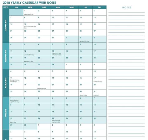 Printable Calendar 2019 Yearly Calendar Template Calendar Template