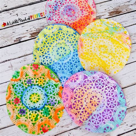 Beautiful Easter Egg Doily Craft For Kids Inspired By