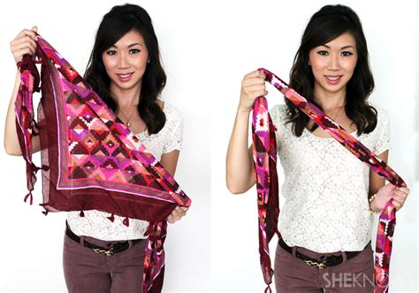 How To Fold A Scarf Into A Top