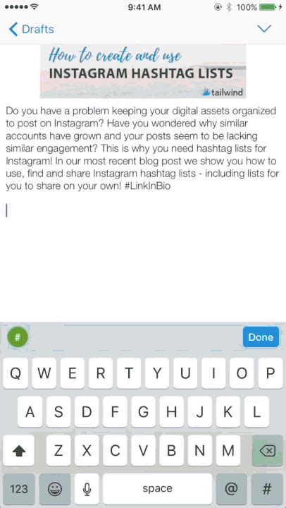 Also, don't forget to stay active online to let people find your account and your posts. How to Use Hashtag Lists in Tailwind for Instagram
