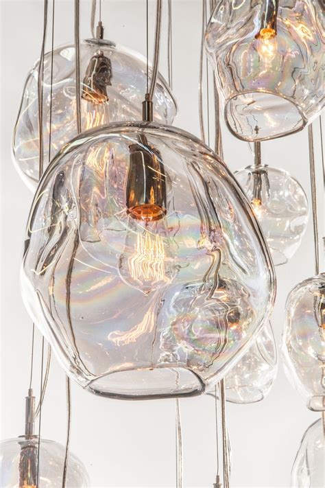 Blown Glass Pendant Lighting For Kitchen Island Bathroom Chandeliers