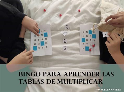 Bingo Para Aprender Las Tablas De Multiplicar Elenarte