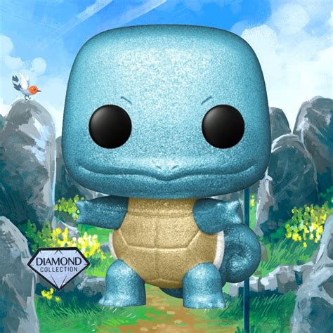 Pokemon Funko Pop Squirtle Diamond Glitter 2021 Summer Convention