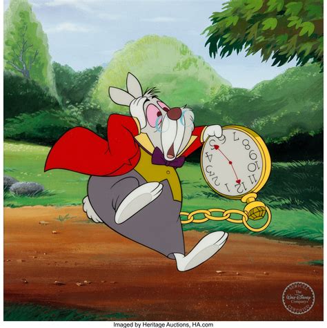 Im Late Alice In Wonderland White Rabbit Limited Edition Sericel