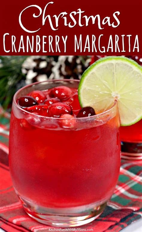 Christmas Cranberry Margarita Kitchen Fun With My 3 Sons