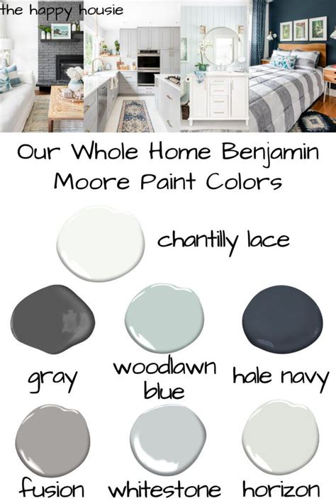 Whole Home Benjamin Moore Paint Color Scheme The Happy Housie In 2021