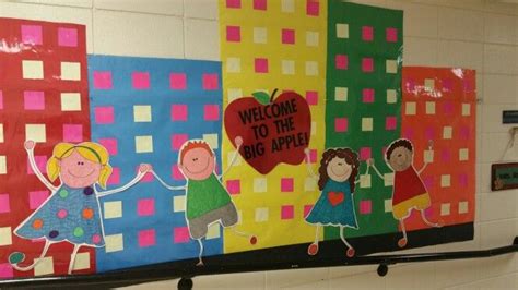 Welcome To The Big Appleback To School Bulletin Board For Primary