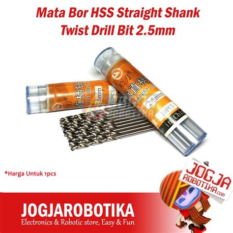 Jual Mata Bor Hss Straight Shank Twist Drill Bit Mm Di Lapak Jogjarobotika Bukalapak