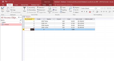 Databases Creating A Database In Microsoft Access 2016 Creating A