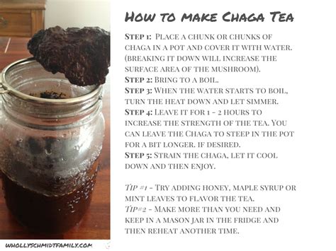 Tea bags contain ground chaga mushroom which may not be as fresh but enable drinkers to make chaga tea much more quickly than using chunks. What is Chaga, what are the benefits and how to make a ...