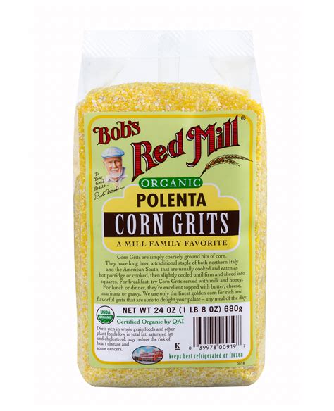 Bob S Red Mill Organic Polenta Corn Grits 24 Oz
