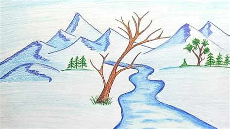 So today i will teach you how to draw a turkey. How to draw snowfall scenery step by step