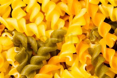 Close Up Of Italian Pasta Spiral Stock Image Colourbox
