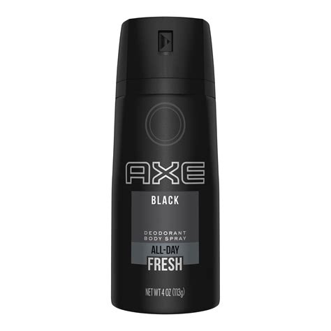 axe black body spray for men 4 oz