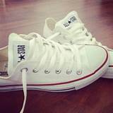 White Low Top Converse Shoes Images
