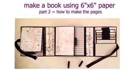 Handmade 6x6 Book 2 ~ How To Make The Pages Youtube
