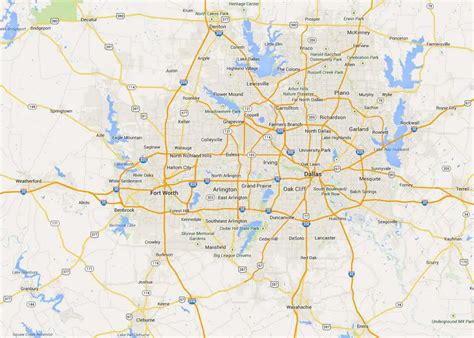 Map Of Dallas State Map Of Usa United States Maps