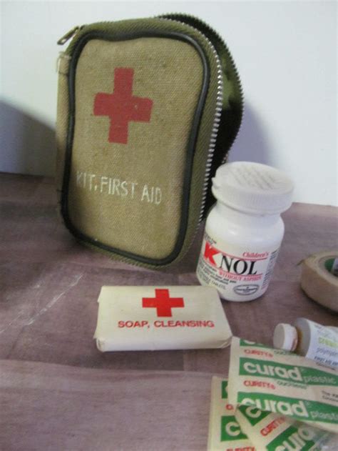 Army First Aid Kit With Belt Loop Carry All First Aid Kit Etsy
