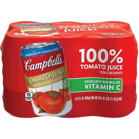 Campbells Tomato Juice 115 Oz 6 Pack