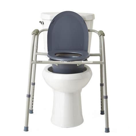 Allows for toileting in the bed room for users unable to travel between the bedroom and bathroom. Economy Commode Chair 3 in 1 Steel Lid For Bedroom or Toilet
