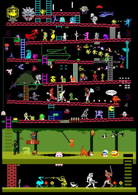 Classic Video And Arcade Games Created By Judan A Mashup