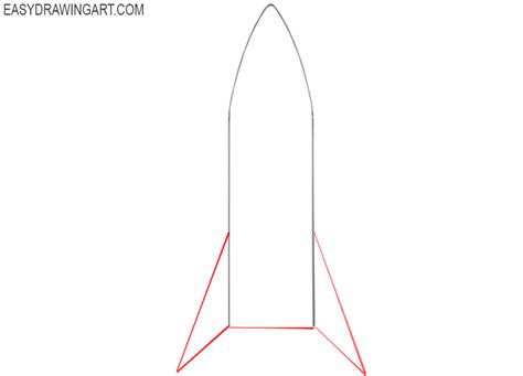 How To Draw A Rocket Easy Drawing Art