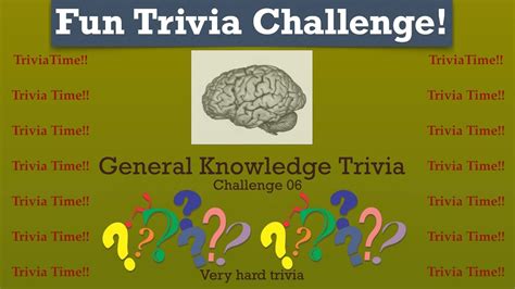 Fun Trivia Challenge 06 Ready For A Perfect Score Try This Youtube