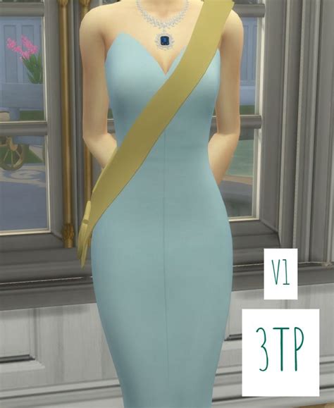Sash Recolors V1 And V2 Sims 4 Pageant Sashes Sims 4 Mods