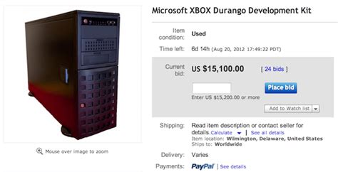 Leaked Xbox 720 Durango Dev Kit Back On Sale Through Ebay Tech Digest