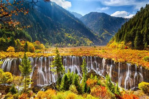 Nuorilang Waterfall Jiuzhaigou National Park China Wired For Adventure