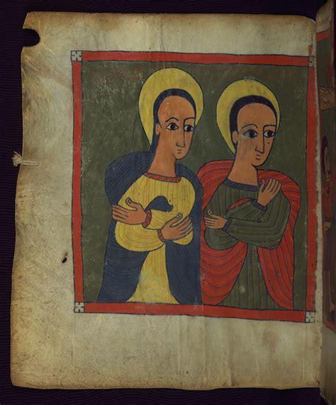 Illuminated Manuscript Ethiopian Gospels Mary Mother Of Flickr