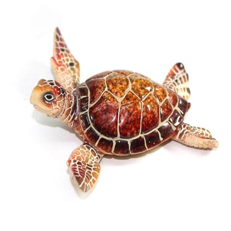 425 Green Resin Sea Turtle Figurine Nautical Sea Decor California