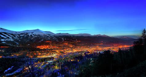 Breckenridge Co At Night Photograph By James O Thompson