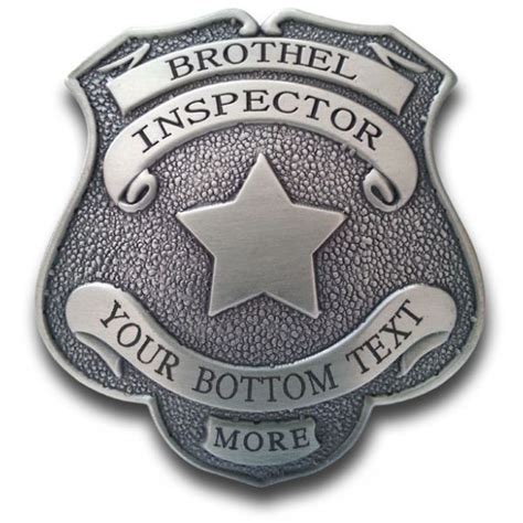 Badges Pins Lapel Pins Custom Brothel Inspector Badge