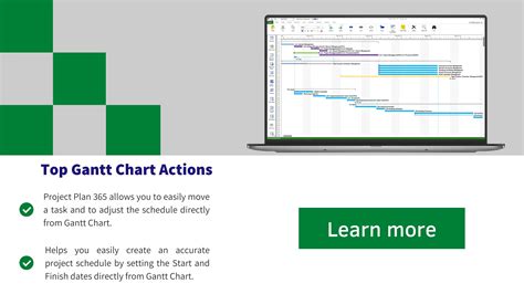 Top Gantt Chart Actions Project Plan 365
