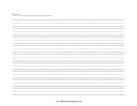 Primary Lined Paper Printable Web Primary Writing Lined Files