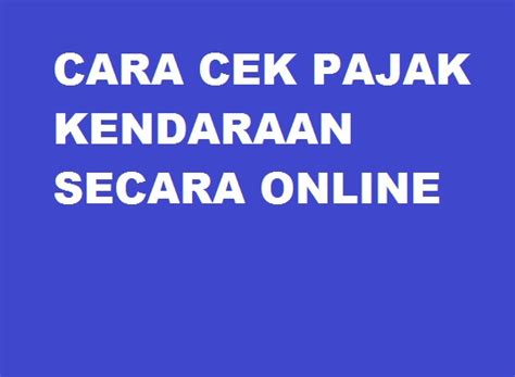 Cara Cek Pajak Kendaraan Online Banten Tentang Bimbingan Dan Konseling