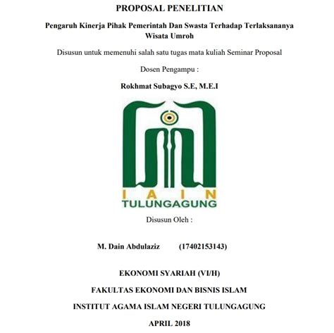 7 Contoh Cover Proposal Sederhana & Terbaik 2023 | Mautidur.com