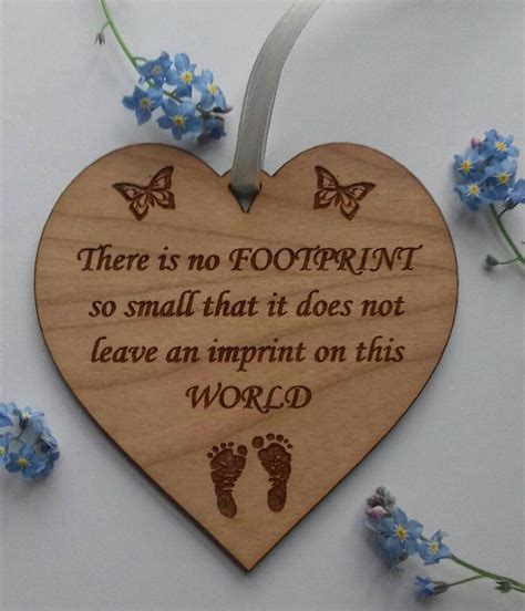 Miscarriage Support T Baby Loss Keepsake Plaque Footprint Etsy