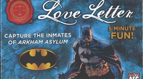 Love Letter Batman Edition Card Game Expertly Chosen Ts