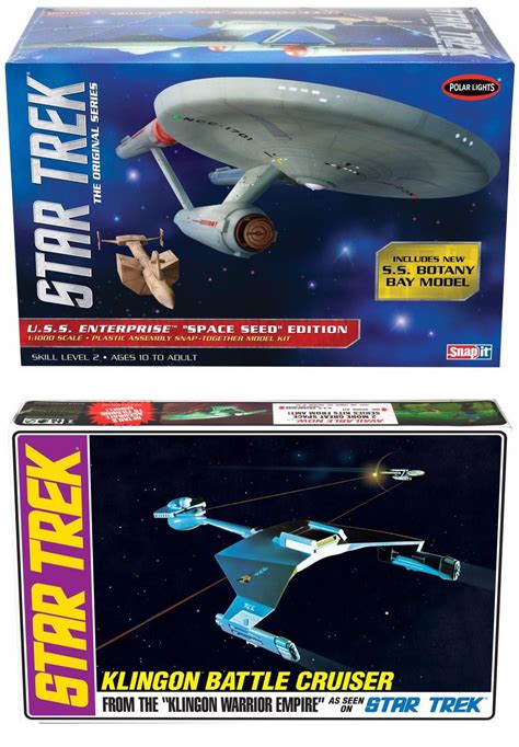 Star Trek Plastic Model Package 2 Space Ship Model Kits Uss
