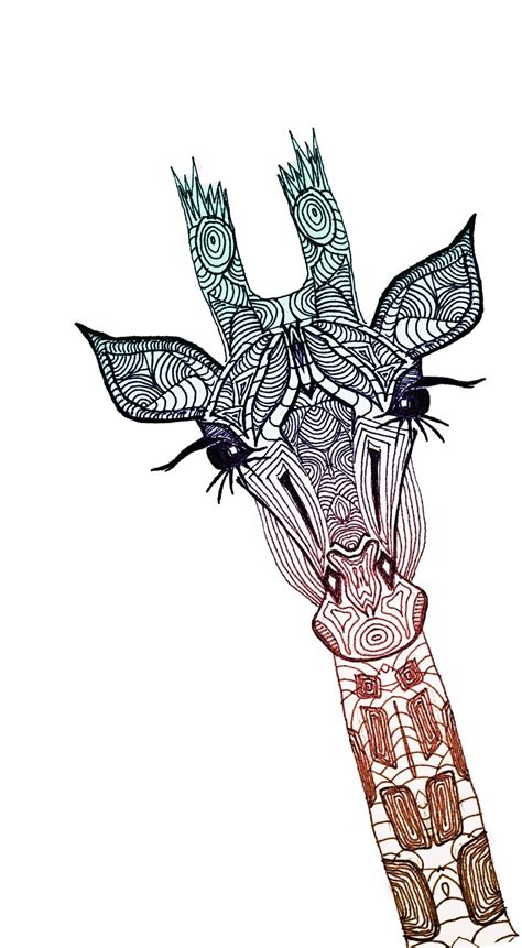 Butterfly black and white tribal tattoo cut out silhouette. Giraffe Art Print - tribal giraffe tattoo design ...